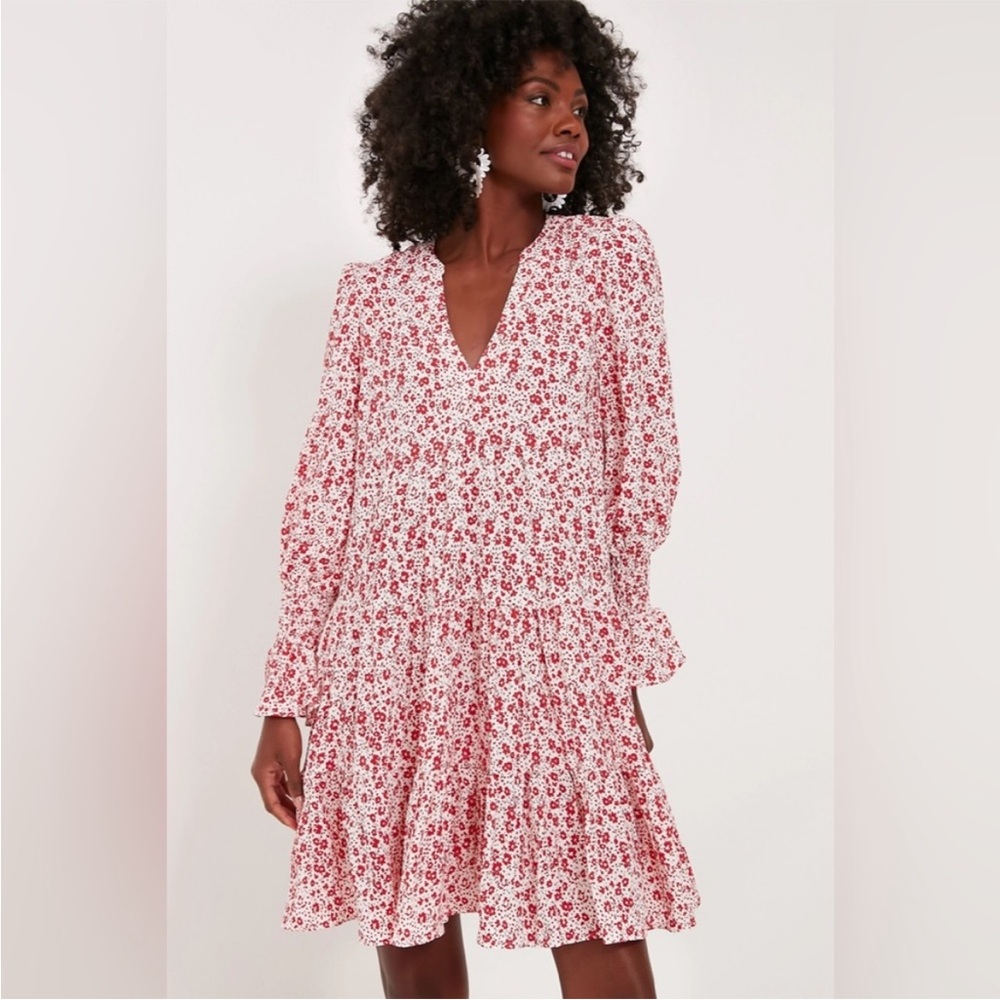 Tuckernuck Pomander Place Scarlet Ditsy Floral Kenzo Dress. Great condition!